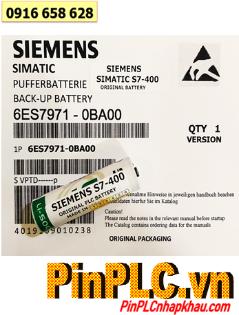 Siemens S7-400; Pin nuôi nguồn PLC Siemens S7-400 lithium 3.6v AA 2600mAh chính hãng _Xuất xứ PHÁP